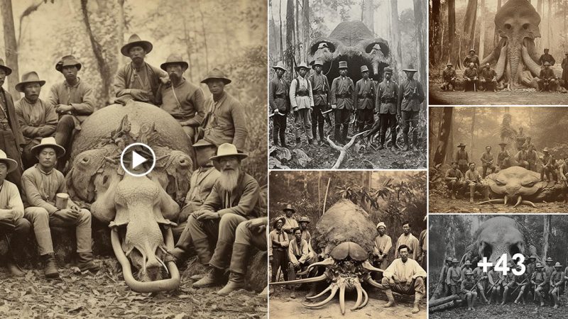 Mysterious photographs of a group of nobles hunting that cannot be explained in the reign of King Rama V of Thailand…