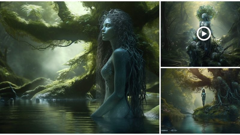 In many cultures, the forest goddess is considered a powerful and benevolent deity who watches over the natural world and protects it from harm