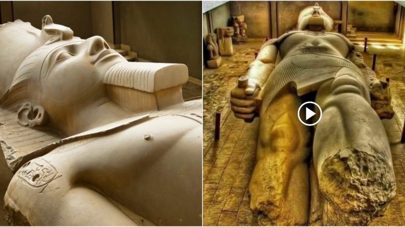 “Discovering the Ancient: The Fascinating Story of the 3200-year-old Limestone Statue of Ramesses II”