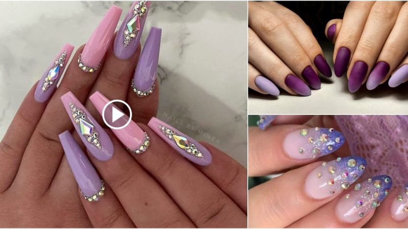 32 Gorgeous Purple Ombre Nail Design Ideas