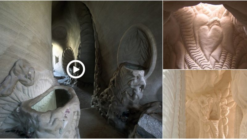 Hand-carved caves by a MEXICO artist