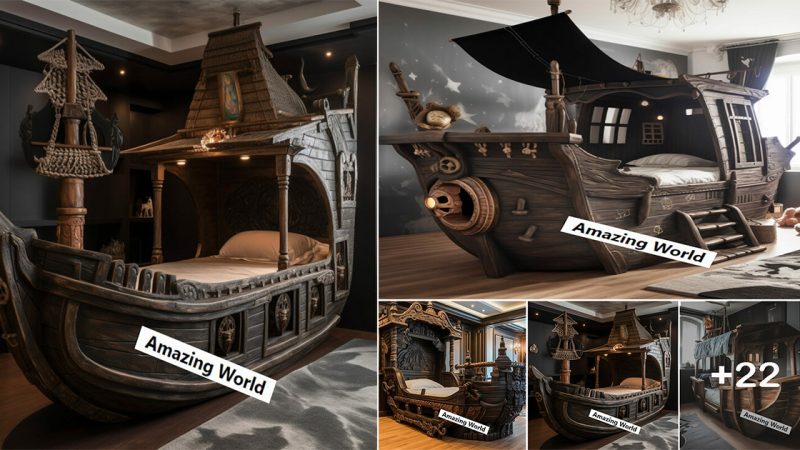 These Pirate Ship Kid’s Beds Bring the High Seas to Your Child’s Bedroom