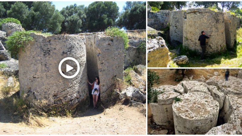 Cave di Cusa was an ancient stone quarry in Sicily, that was the source of stone used to build the temples in the ancient Greek city Selinunte