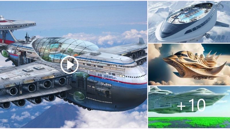 Futuristic Air Cruiseship. It looks amazing.