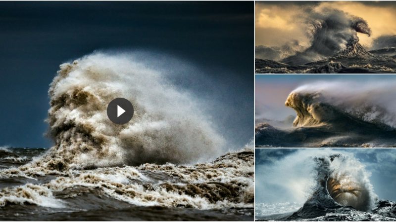 Forceful Waves Rip Across Lake Erie in Tempestuous Photos by Trevor Pott Elberg.