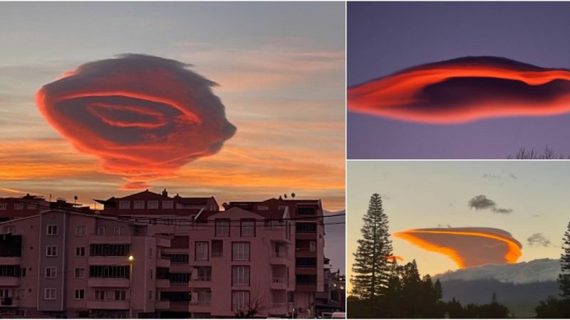 Keck Observatory in Hawaii witnesses mysterious UFO-shaped clouds infiltrating Taiwan’s sky.