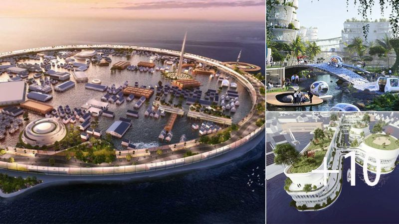 Japanese Designers Unveil Plans for Massive Floating City as a Solution to Rising Sea Levels