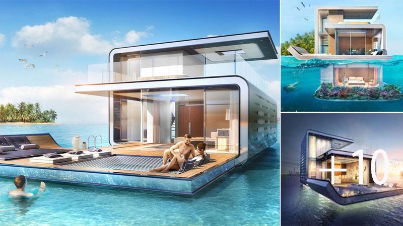 Unveiling the Underwater Bedrooms in Dubai’s Floating Seahorse Signature Edition Villas