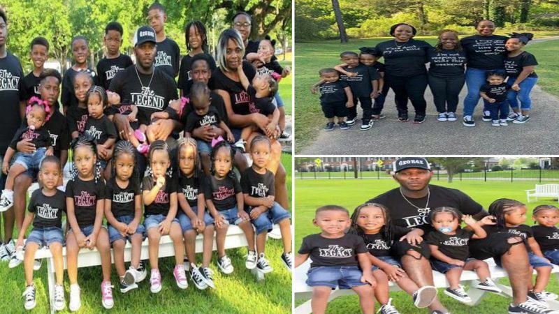 The Proud African American Father: Sharing Joy and Love with His 33 Children on Social Media