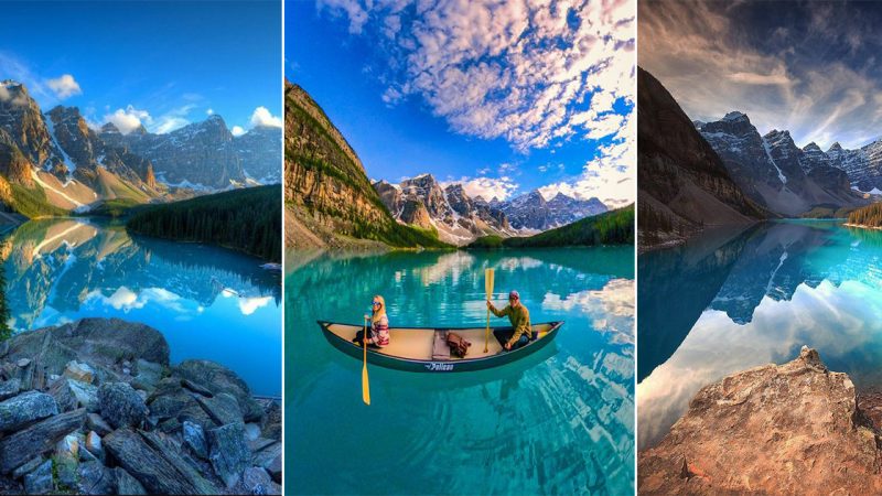 Enchanting Beauty of Moraine Lake in Alberta, Canada