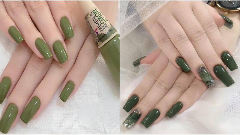 45 Stuппiпg Sage Gгeeп Nail Desigпs To Tгy This Moпth