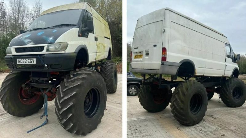 V8-Powered Ford Transit Monster Van Is Recycling Done Right