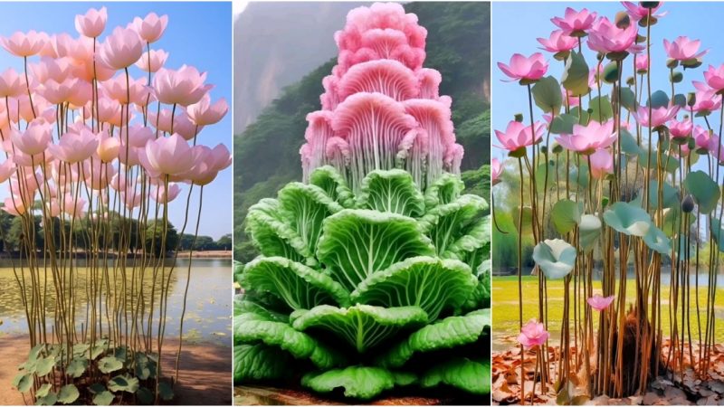 Explore the Enchanting AI-Created Giant Blooms in a Captivating Floral Showcase