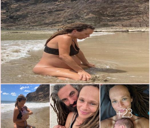 Woman giving birth naturally surprised at sea – An incredible moment!