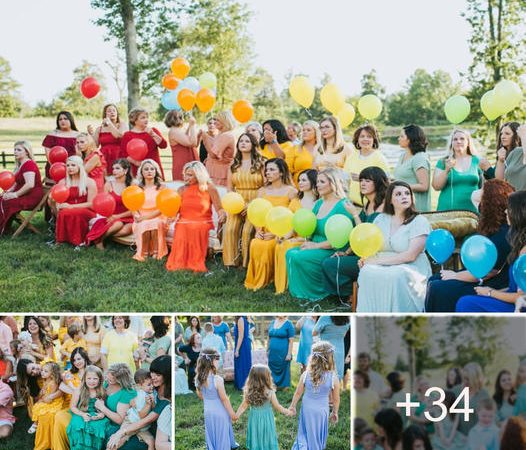 Celebrating Life and Hope: A Heartfelt Photo Session with 40 Mothers and Their Rainbow Babies