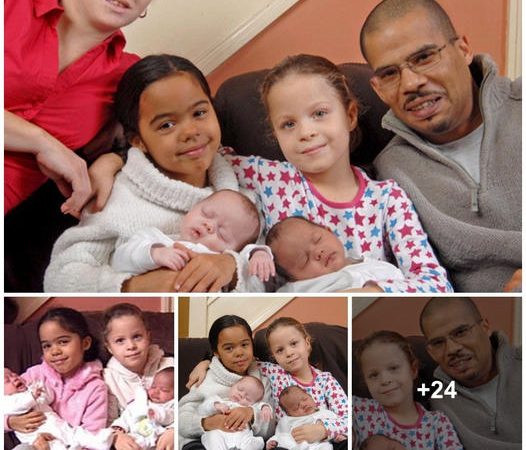 Celebrating Uniqueness: A Mother’s Journey with Two Sets of Identical Twins, Each with Different Skin Tones