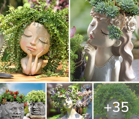 35 Creative Face Planters to Enhance Your Garden