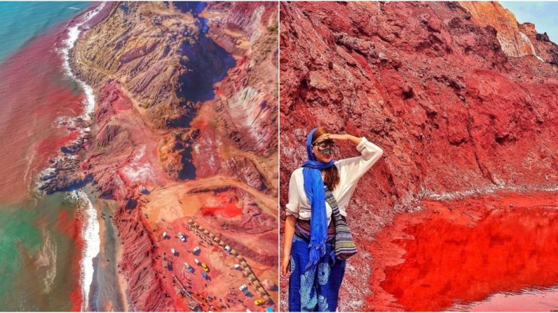 The Unique Island with a Crimson Coast: Where Sand Transforms into the Essence of Life