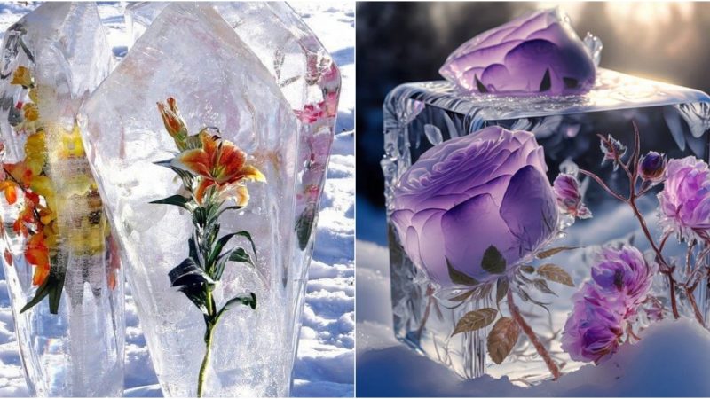 Frozen Splendor: Unveiling the Captivating Beauty of Winter’s Ice Sculptures.