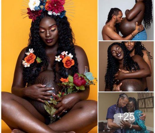 Celebrating the Beauty of Motherhood: A Maternity Photoshoot That Inspires Body Positivity and Honors Stretch Marks