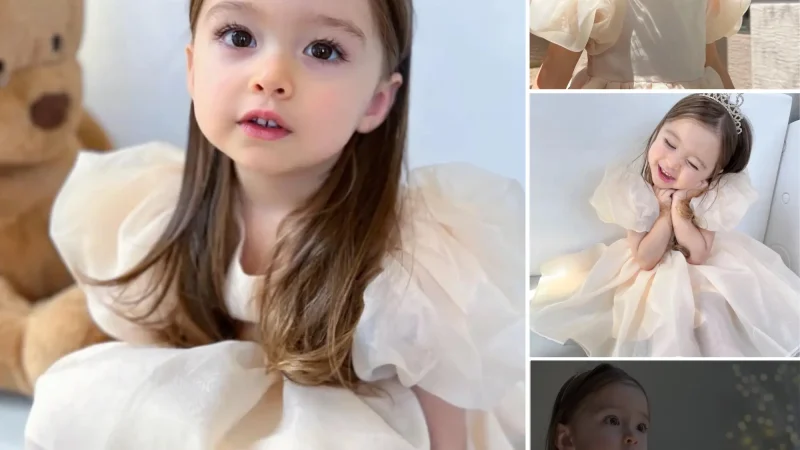 Capturing the Enchantment: A Mysterious Baby’s Charisma in a Delicate Princess Outfit