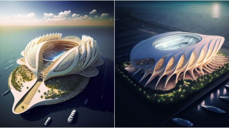 Dive into the Future: Nature-Inspired Eco-Friendly Floating Stadiums