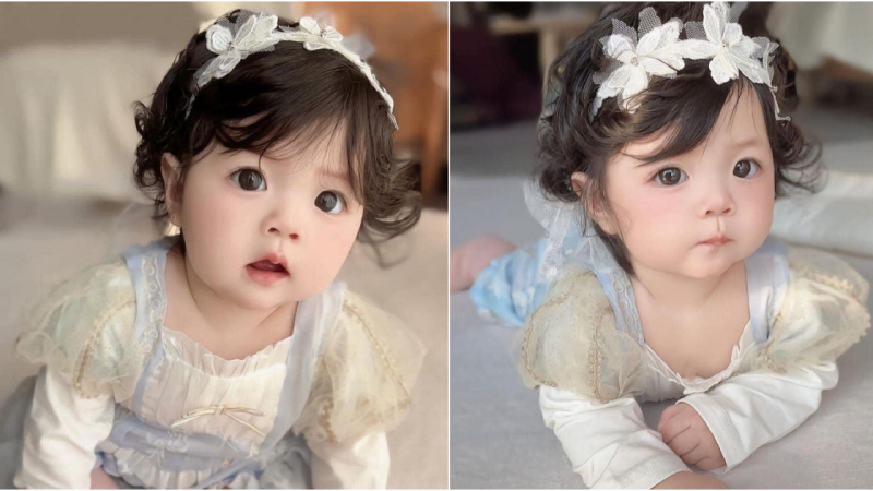 Radiant Beauty: A Heartwarming Tale of an Enchanting Baby Girl