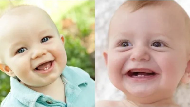 Capturing Pure Joy: Celebrating the Milestone of First Teeth and the Delightful Expressions of Innocence