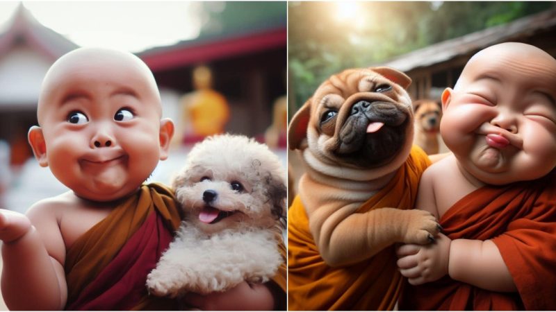 Harmony of Laughter: The Enchanting Expressions of Child and Dog