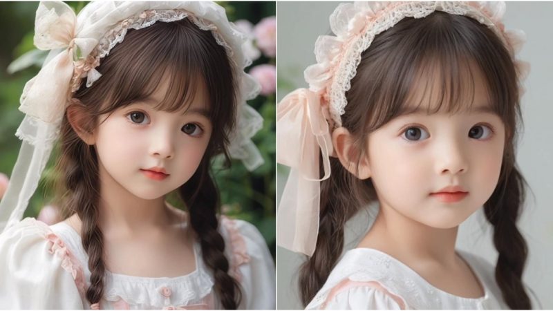 The Enchanting Charm of Young Girls: Captivating Viewers with Innocence and Sweetness.